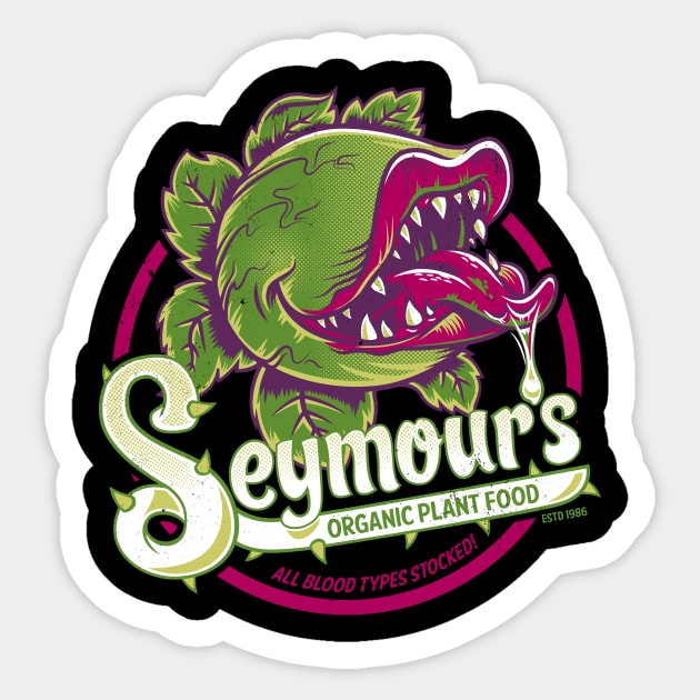 Seymour's Organic Plant Food Sticker by Nemons